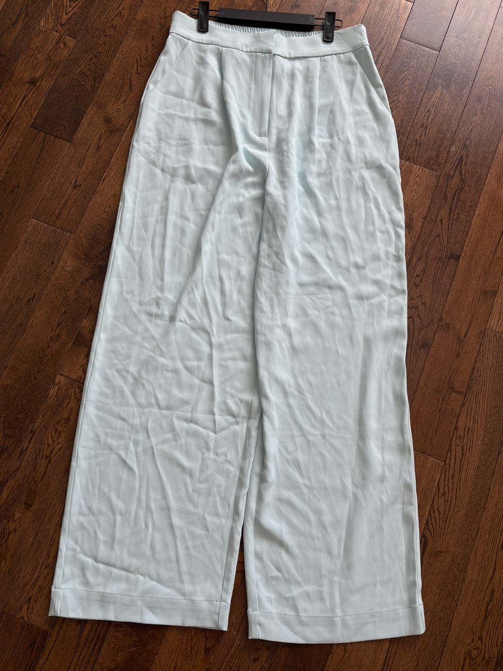 House Of Harlow Light Blue Elastic-Waist Pull-On Trousers Size Large